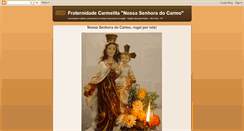 Desktop Screenshot of fraternidadecarmelitasp.blogspot.com