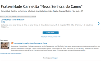 Tablet Screenshot of fraternidadecarmelitasp.blogspot.com