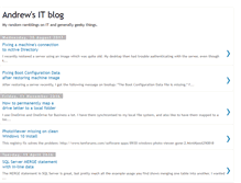 Tablet Screenshot of andrews-it-blog.blogspot.com