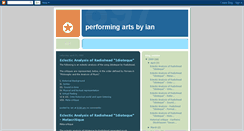 Desktop Screenshot of ianperform.blogspot.com