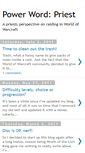 Mobile Screenshot of powerwordpriest.blogspot.com