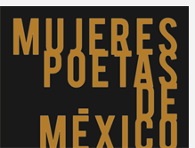 Tablet Screenshot of mujerespoetasdemexico.blogspot.com