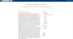 Desktop Screenshot of eclectic-cleric.blogspot.com