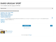 Tablet Screenshot of diariouruguaysport.blogspot.com