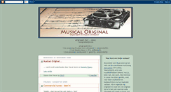 Desktop Screenshot of musicaloriginal.blogspot.com