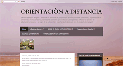 Desktop Screenshot of orientacionadistancia.blogspot.com