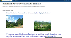 Desktop Screenshot of buddhistretirementthailand.blogspot.com