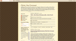 Desktop Screenshot of christourcovenant.blogspot.com