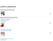 Tablet Screenshot of noticorreoarchivo.blogspot.com