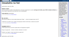 Desktop Screenshot of desabafosnanet.blogspot.com
