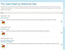 Tablet Screenshot of joyfulheart-watchmannee.blogspot.com