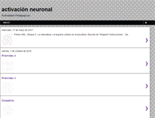 Tablet Screenshot of activacionneuronal.blogspot.com