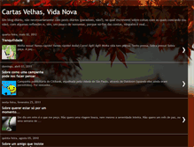 Tablet Screenshot of cartasvelhasvidanova.blogspot.com