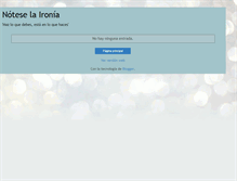 Tablet Screenshot of noteselaironia.blogspot.com