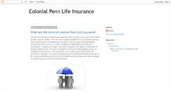 Desktop Screenshot of colonialpennlifeinsurance.blogspot.com