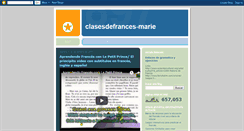 Desktop Screenshot of clasesdefrances-marie.blogspot.com