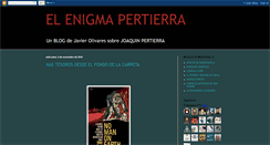 Desktop Screenshot of elenigmapertierra.blogspot.com