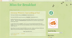 Desktop Screenshot of misoforbreakfast.blogspot.com