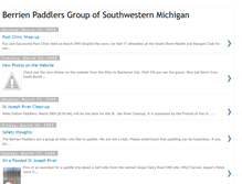 Tablet Screenshot of berrienpaddlers.blogspot.com