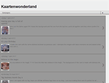 Tablet Screenshot of kaartenwonderland.blogspot.com