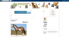 Desktop Screenshot of gooddogandcat.blogspot.com