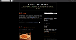 Desktop Screenshot of devourthisfood.blogspot.com