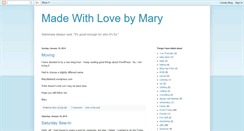 Desktop Screenshot of madewithlovebymary.blogspot.com