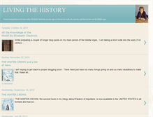 Tablet Screenshot of livingthehistoryelizabethchadwick.blogspot.com