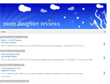 Tablet Screenshot of momdaughterreviews.blogspot.com