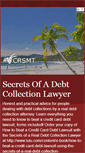 Mobile Screenshot of debtcollectionlawyer.blogspot.com