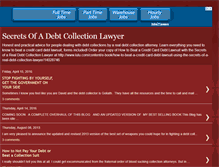 Tablet Screenshot of debtcollectionlawyer.blogspot.com