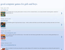 Tablet Screenshot of goodcomputergamesforgirlsandboys.blogspot.com