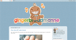 Desktop Screenshot of gingerbreadmanne.blogspot.com