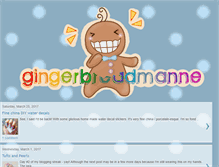 Tablet Screenshot of gingerbreadmanne.blogspot.com