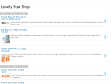 Tablet Screenshot of lovelystarshop.blogspot.com