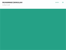 Tablet Screenshot of muhammad-zainullah.blogspot.com