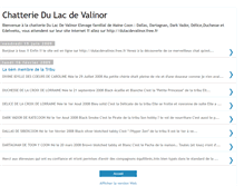 Tablet Screenshot of chatteriedulacdevalinor.blogspot.com
