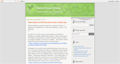 Desktop Screenshot of passivehousetoronto.blogspot.com