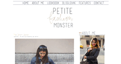 Desktop Screenshot of petitefashionmonster.blogspot.com