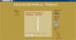 Desktop Screenshot of educacionparaeltrabajocalidad.blogspot.com