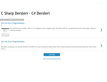 Tablet Screenshot of csharp-derslerim.blogspot.com