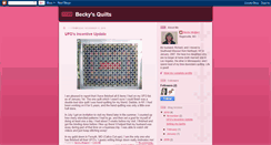 Desktop Screenshot of beckysquilts-becky.blogspot.com