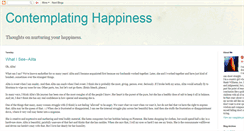 Desktop Screenshot of contemplatinghappiness.blogspot.com