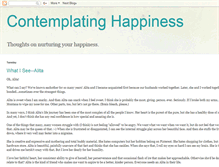 Tablet Screenshot of contemplatinghappiness.blogspot.com