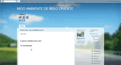 Desktop Screenshot of meioambientedebelooriente.blogspot.com