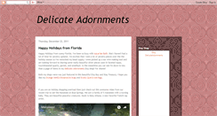 Desktop Screenshot of delicateadornments.blogspot.com