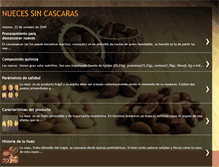 Tablet Screenshot of nuecesincascaras.blogspot.com