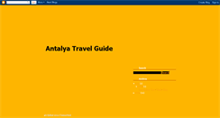 Desktop Screenshot of antalya-travel-guide.blogspot.com