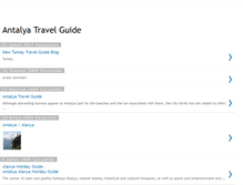 Tablet Screenshot of antalya-travel-guide.blogspot.com
