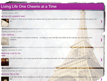 Tablet Screenshot of livinglifeonecheerioatatime.blogspot.com